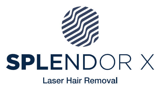 A logo for splendor x laser hair removal