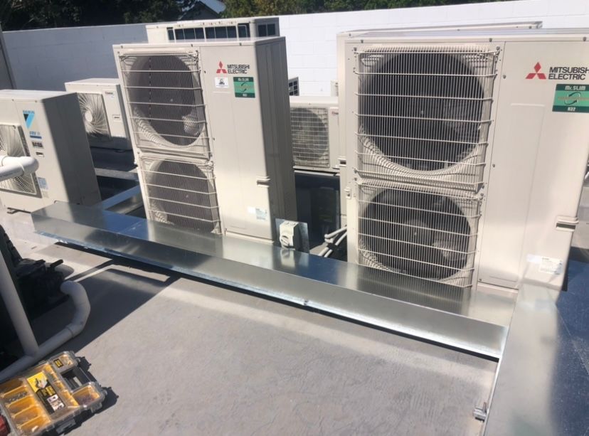 Rooftop View of Multiple Mitsubishi Electric in Ballina