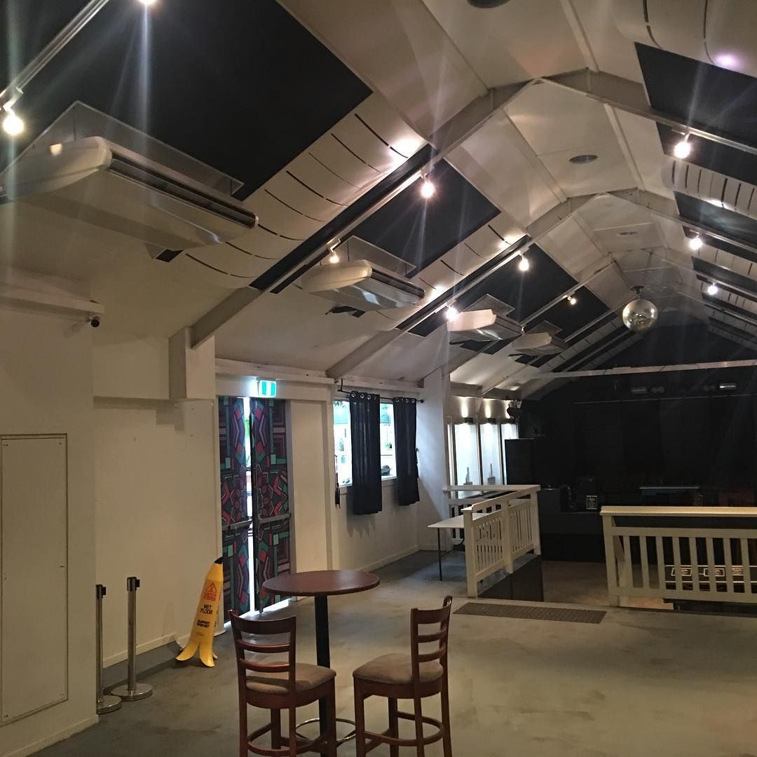 An Empty Room With A Yellow Caution Sign On The Floor — Frigid-Air PTY Ltd In Casino, NSW