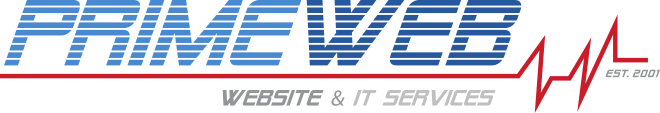 PrimeWeb website and IT services onsultants A logo for prime web website and it services