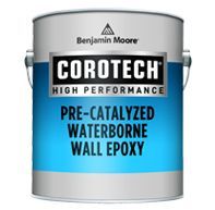 A can of corotech high performance pre-catalyzed waterborne wall epoxy.
