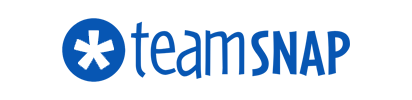 The blue TeamSnap logo featuring a white asterisk inside a circle next to the company name.