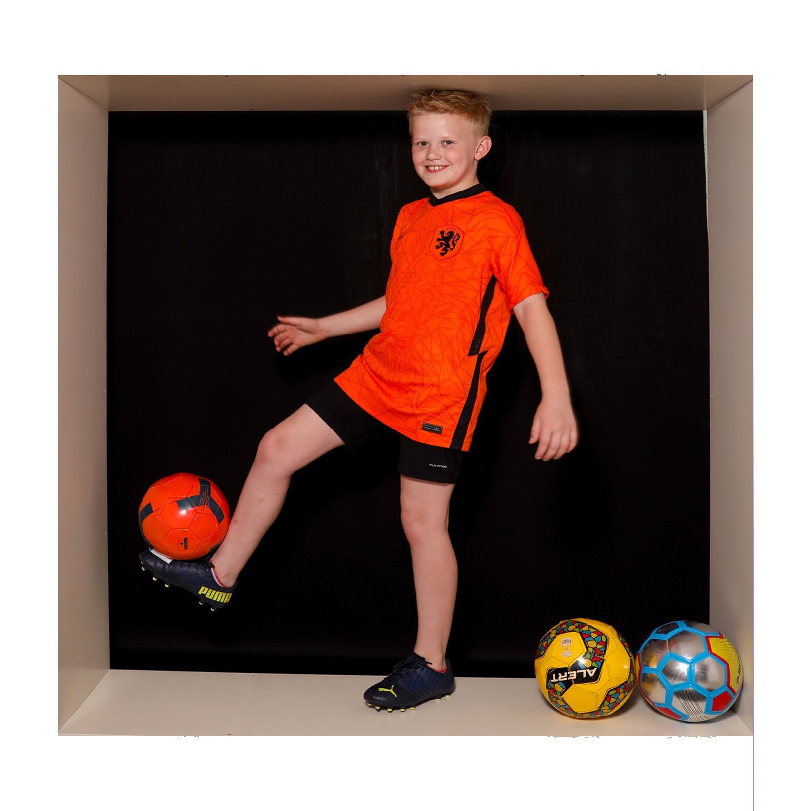 voetbal in the box