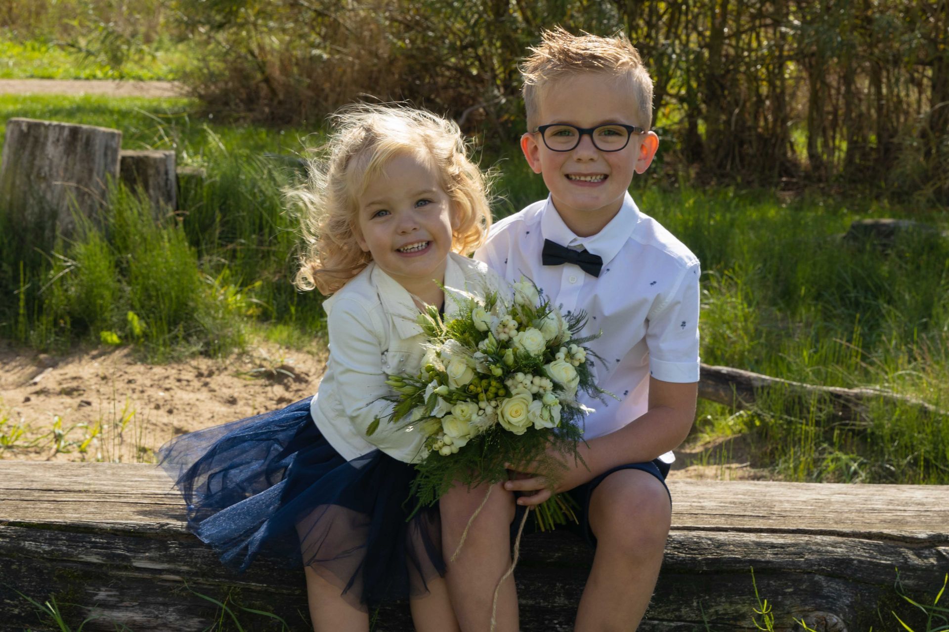 trouwdag, trouwfoto, kinderen op de bruiloft