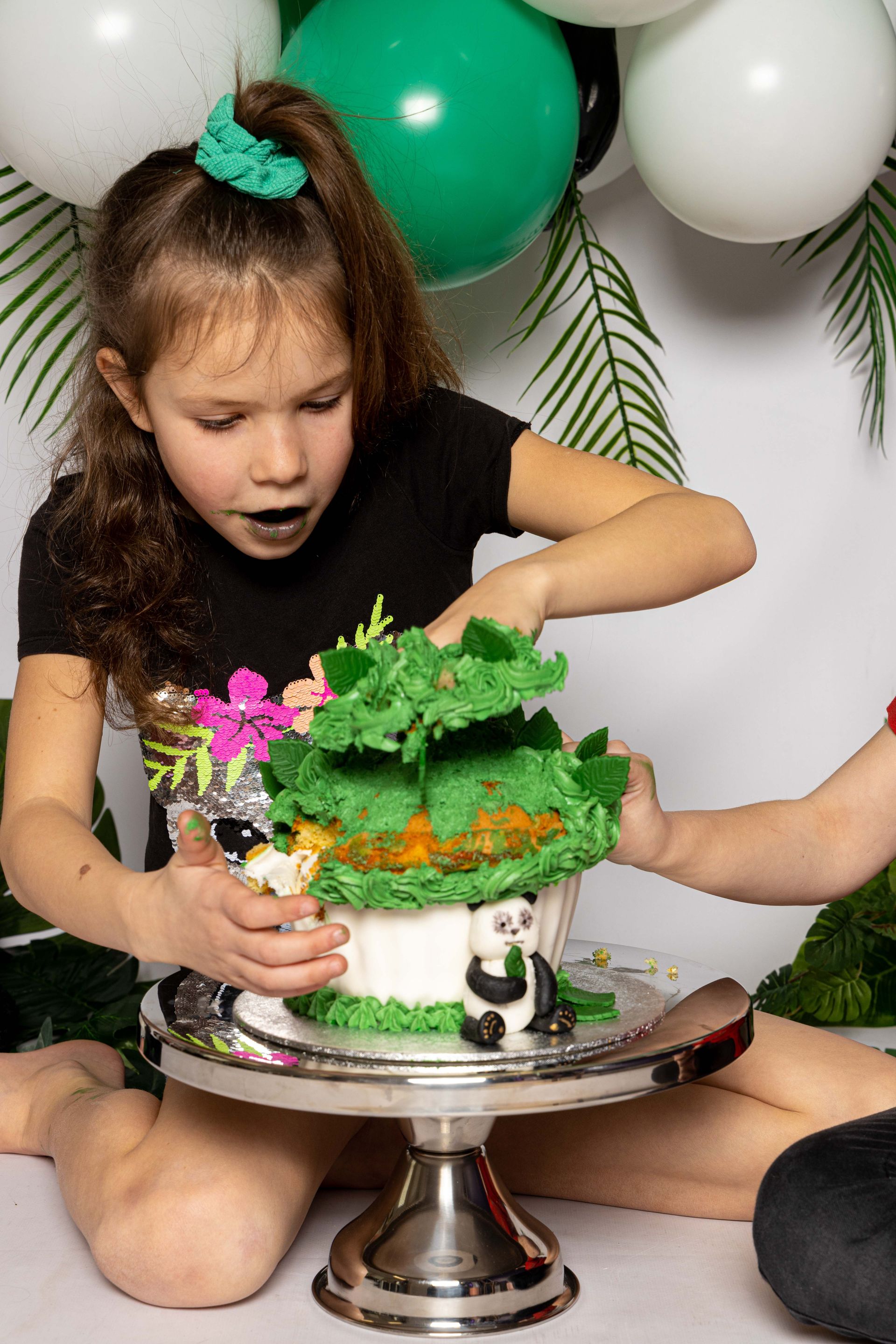 Cakesmash fotoshoot Tiel, panda thema, 10 jaar