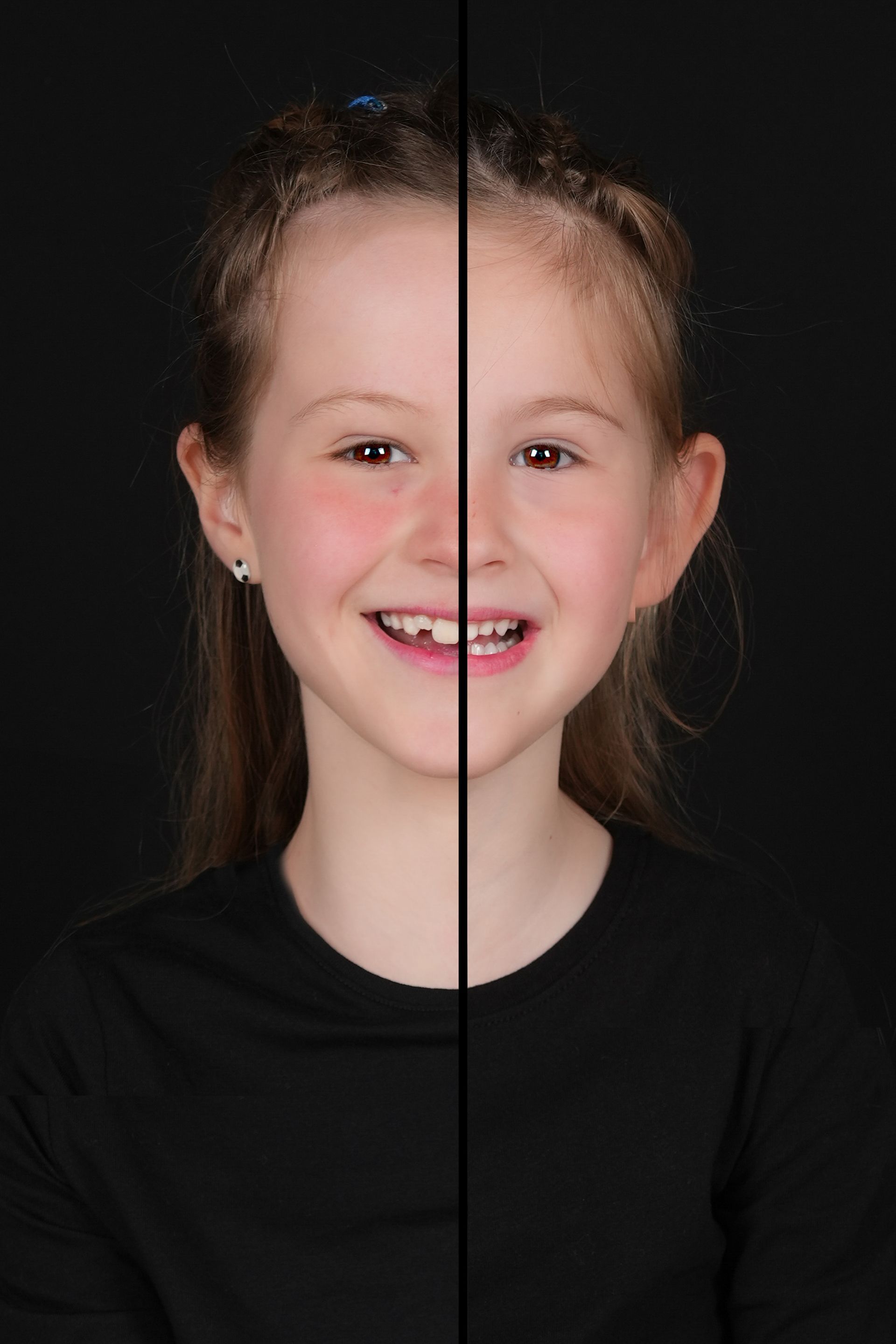 duo portret, 2 in 1 foto