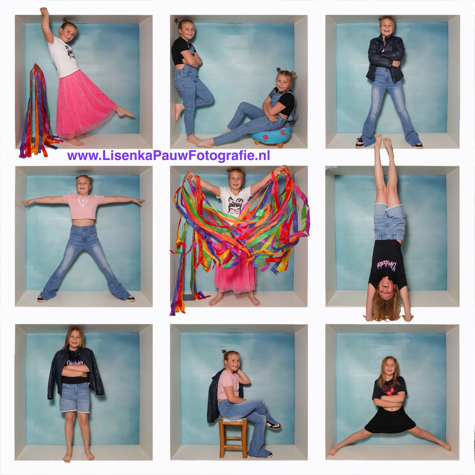 in the box op de foto, in the box, grappige fotoshoot, andere fotoshoot, lol, lachen, teleuk