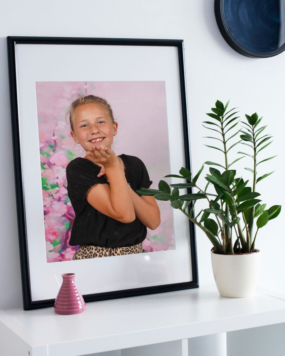 foto aan de muur