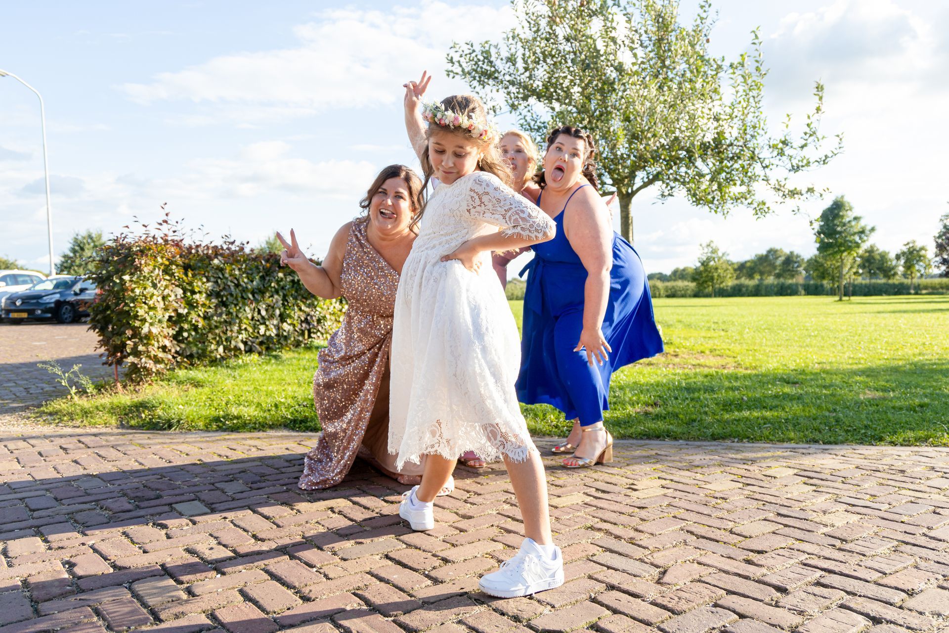 trouwdag, trouwfoto, kinderen op de bruiloft