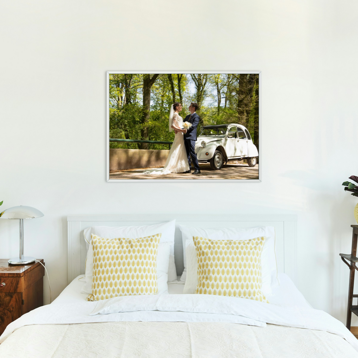 foto aan de muur