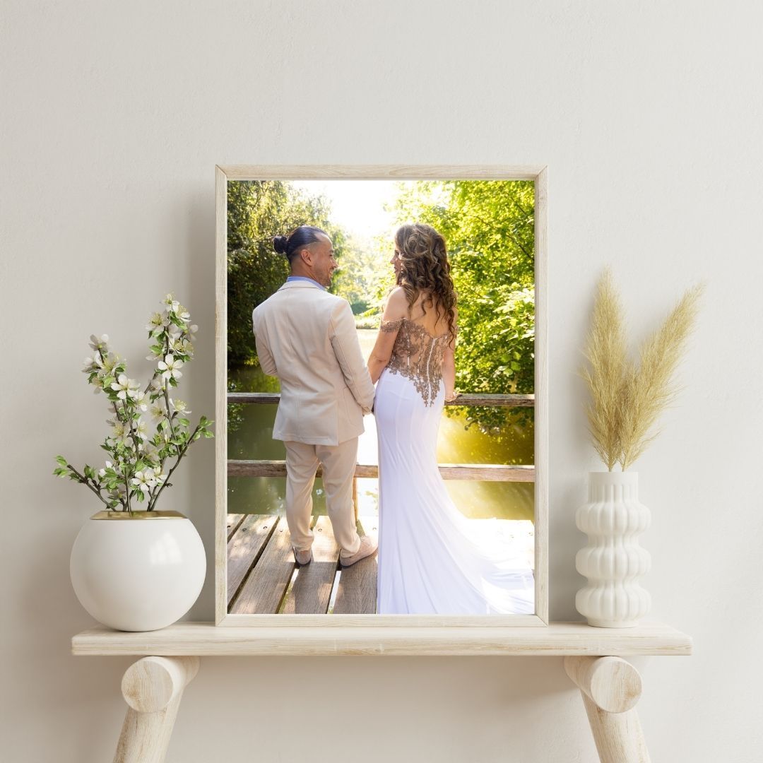 Onze trouwfoto heeft een bijzondere plek