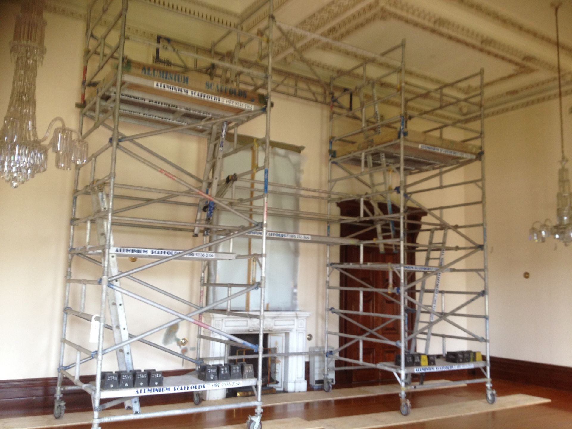 Indoor Court Scaffold — Melbourne, VIC — Aluminium Scaffolding