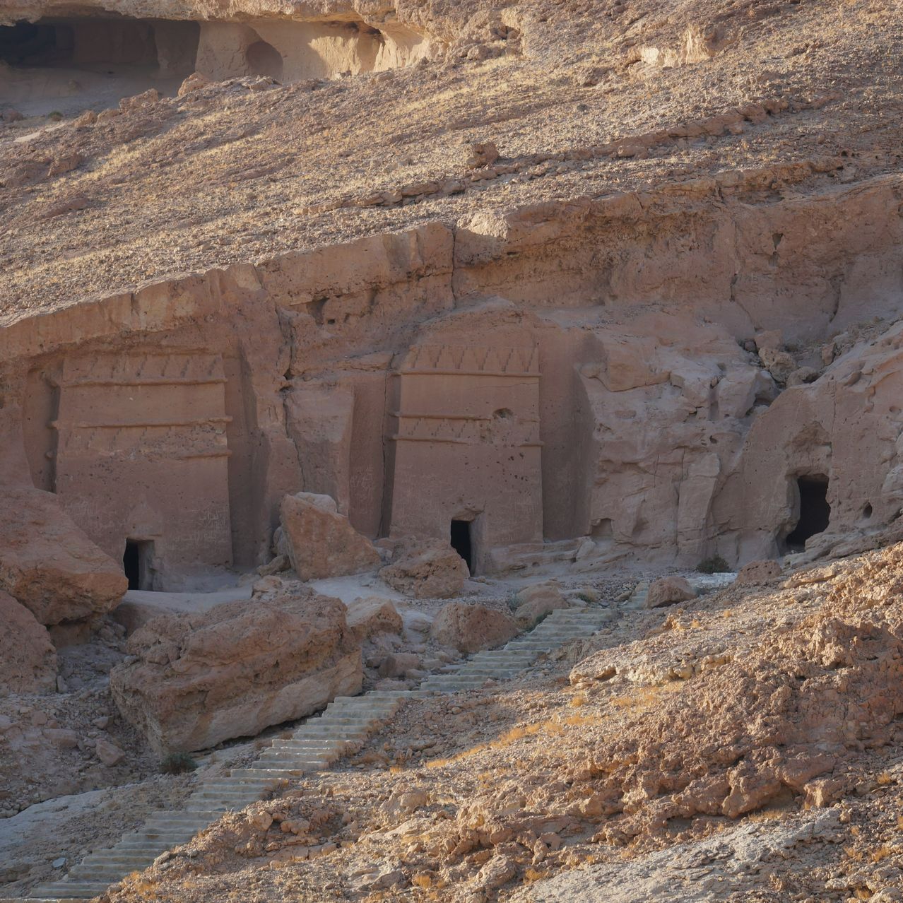 Jethro's Caves in Al Bad'a in Saudi Arabia