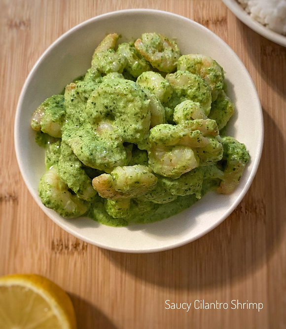Saucy Cilantro Shrimp