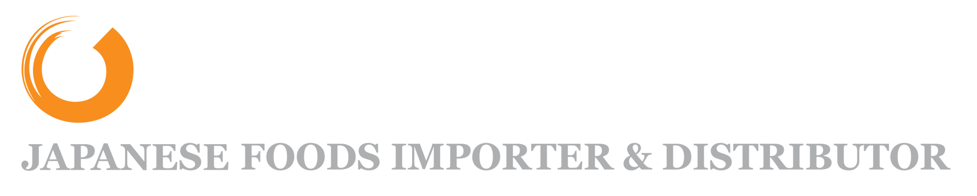 Orange swirl logo with text