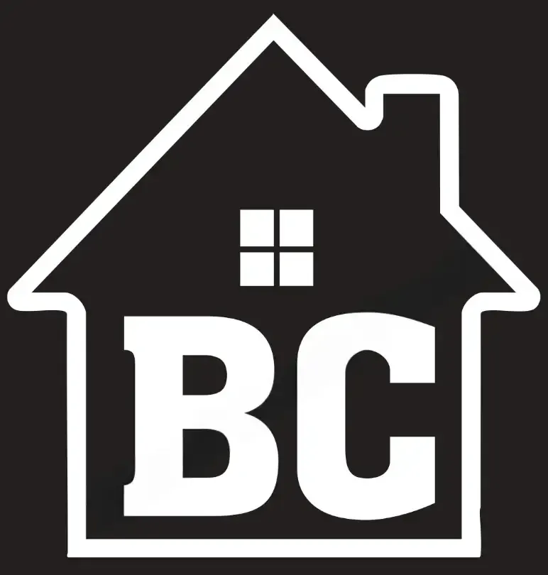 White house outline logo with &ldquo;BC&rdquo; initials on a dark background.