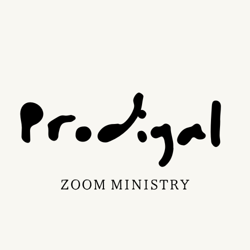 Prodigal Zoom Ministry logo in black text on a white background