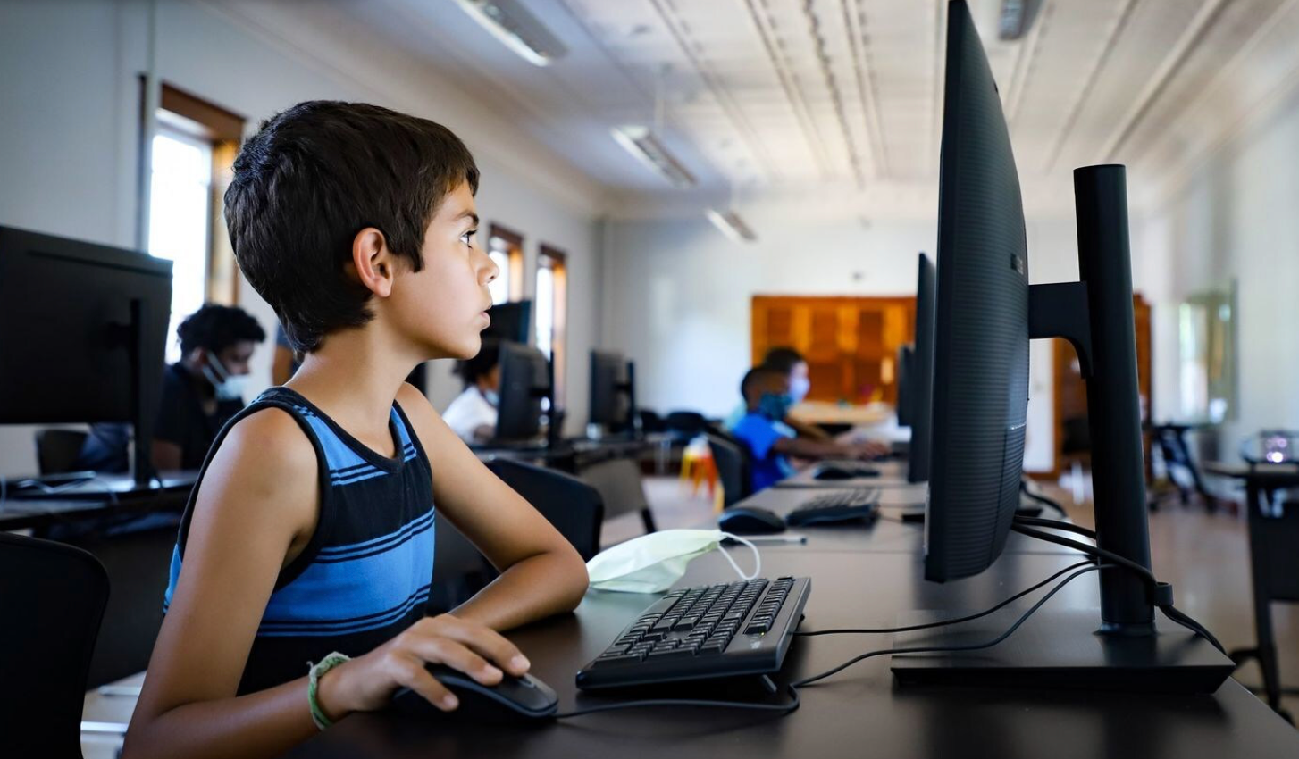 INNOVATE Albion student on computer
