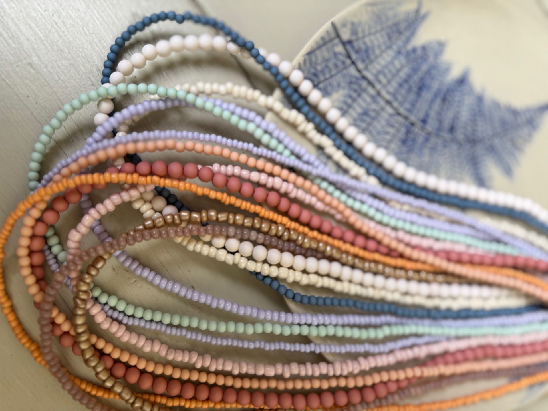 Kralenketting in pastelkleuren mix & Match