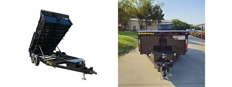 7x14. Top of the Line Griffin Dump Trailers