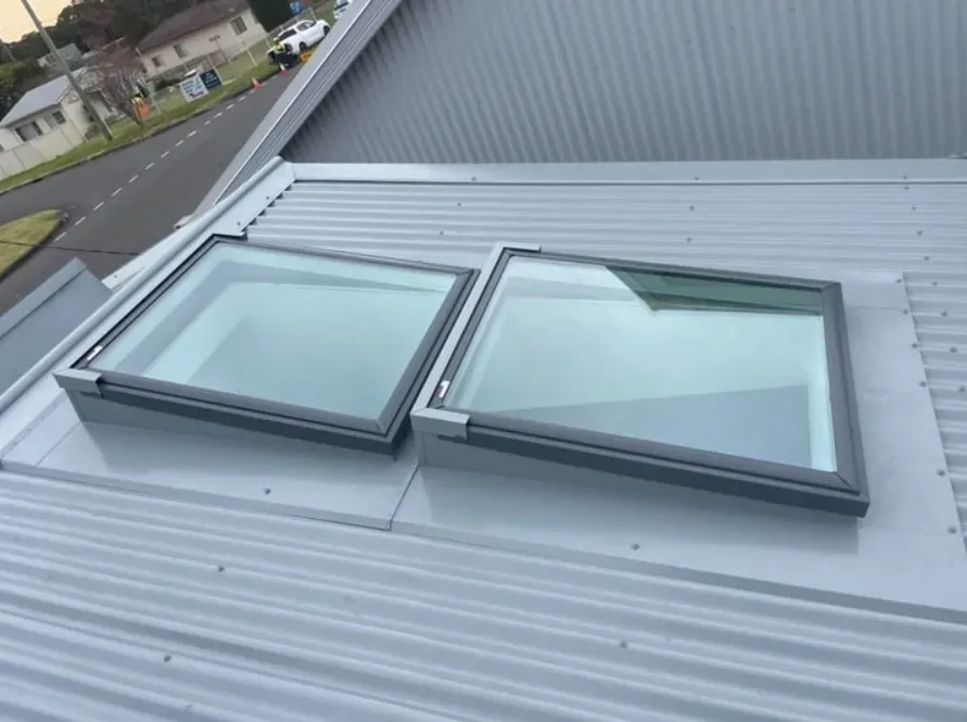 A Metal Roof with Skylights — Elevated Roofing Systems Pty Ltd In Barrack Heights, NSW