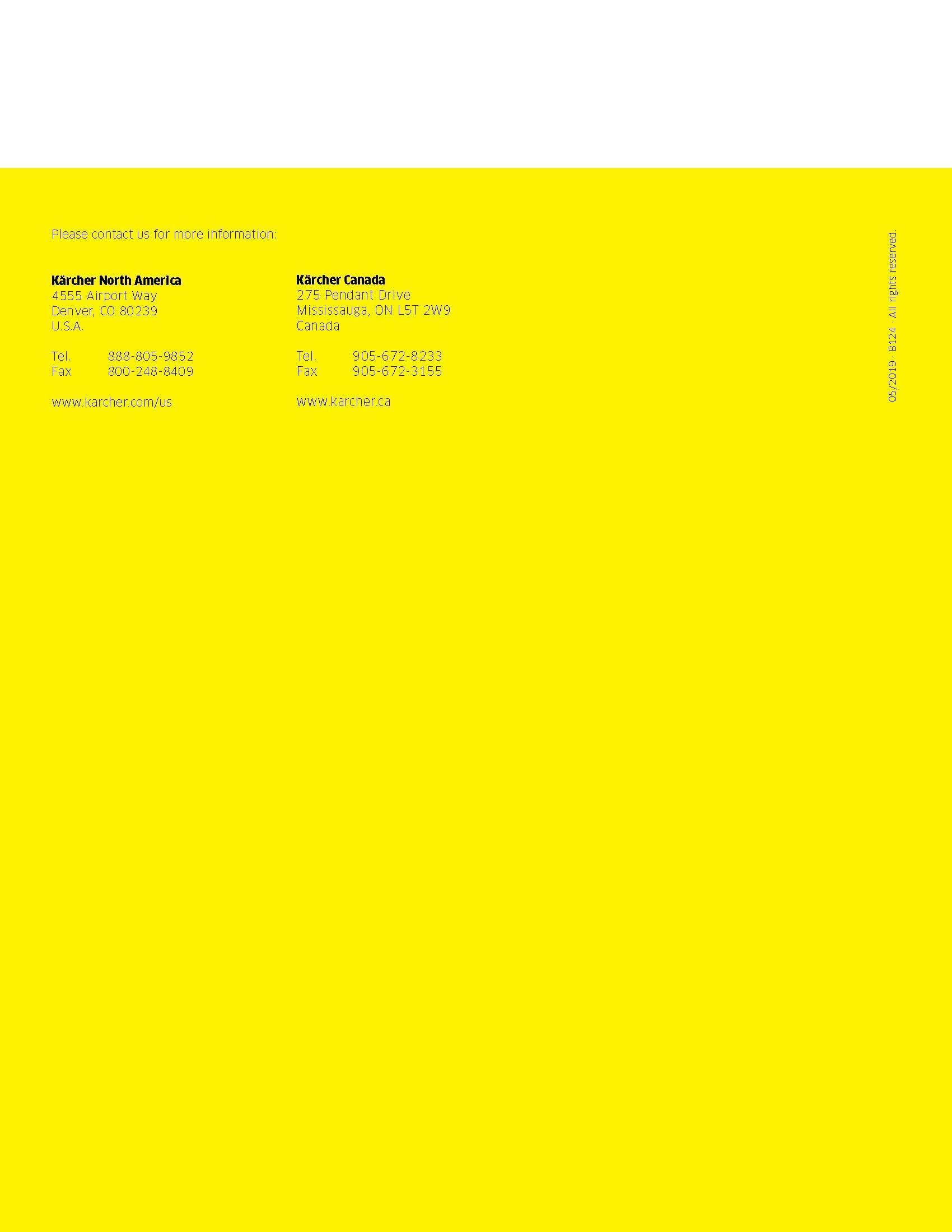 Yellow poster with small text blocks and icons in the upper left, mostly blank space below.
