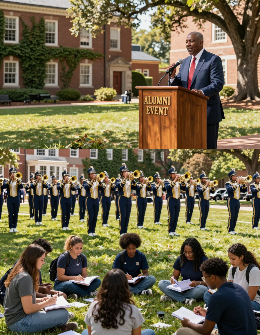 HBCU campus life collage