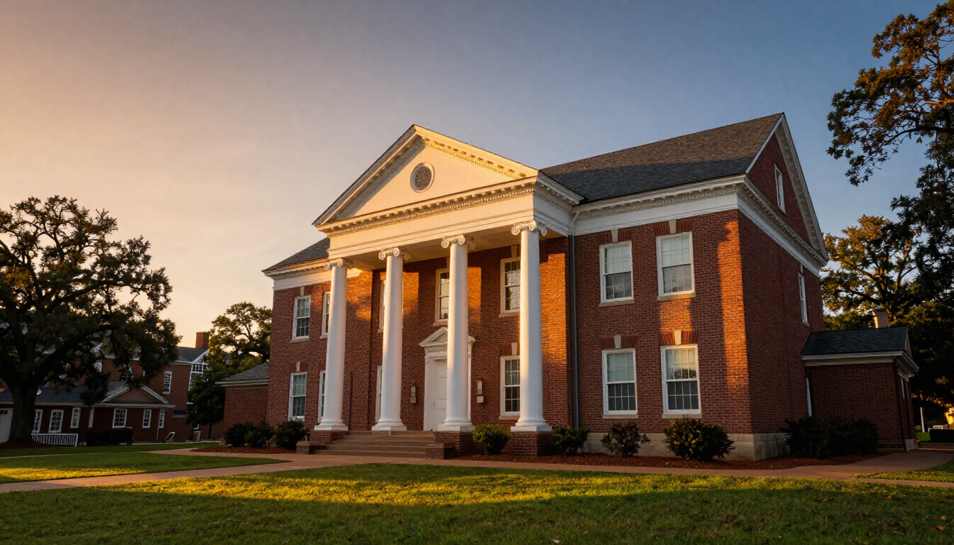 Tuskegee University Chapel at sunset