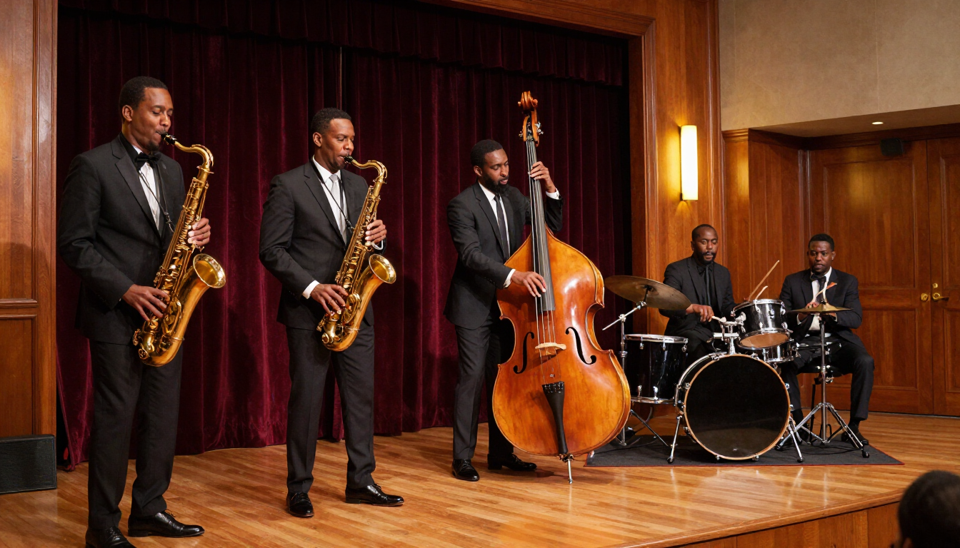 Jazz ensemble at HBCU venue