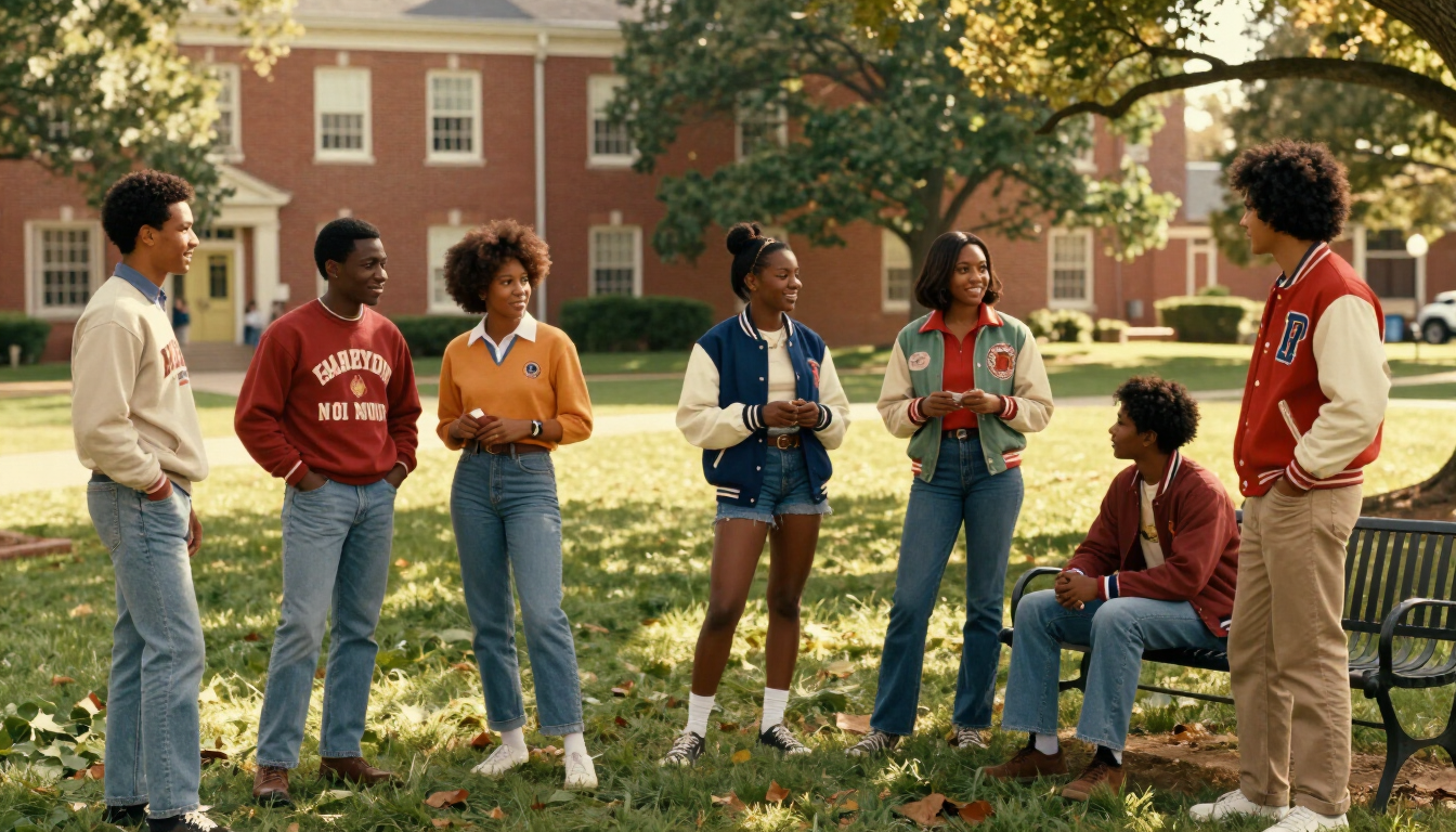 School Daze film still HBCU setting