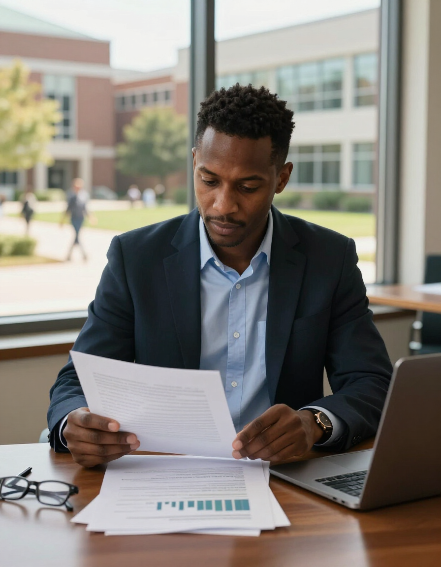 HBCU Now editorial researcher reviewing rankings data
