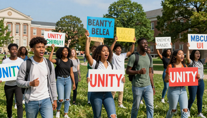 HBCU students rally