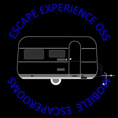 Logo: Zwarte trailer met blauwe tekst: