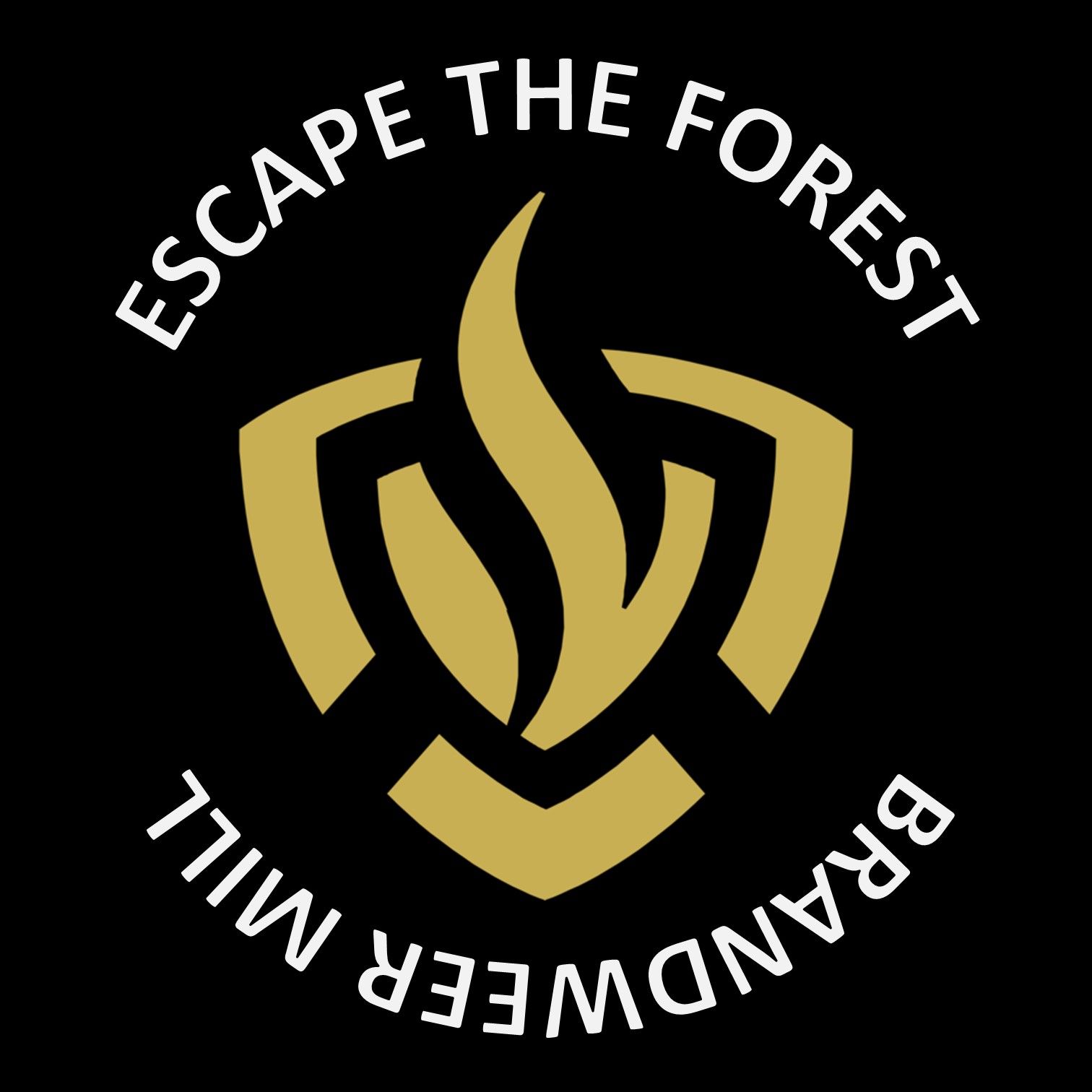 Logo: Gouden schild met vlam, 