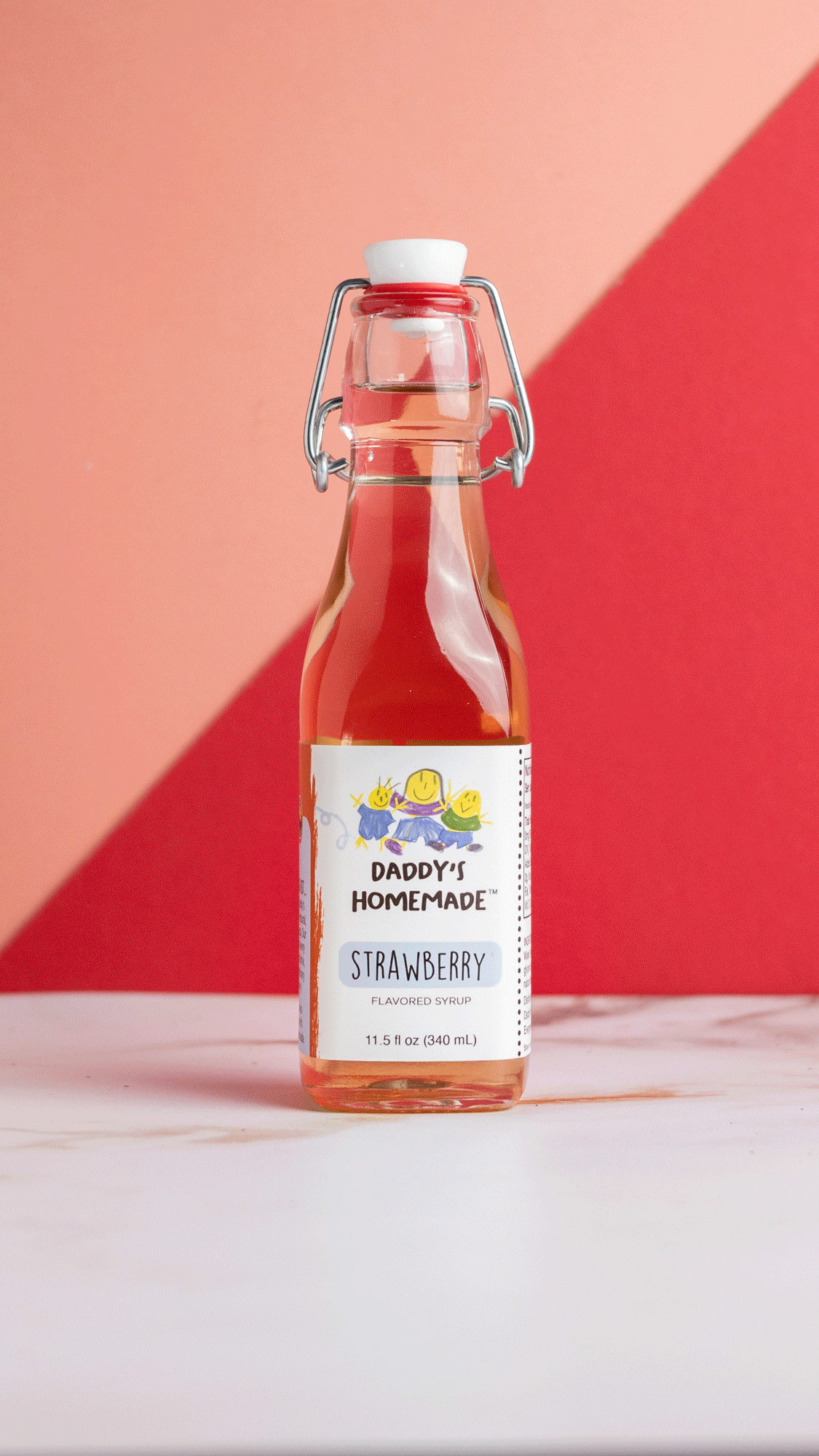 Daddy's Homemade Syrup Strawberry Stop Motion Animation 