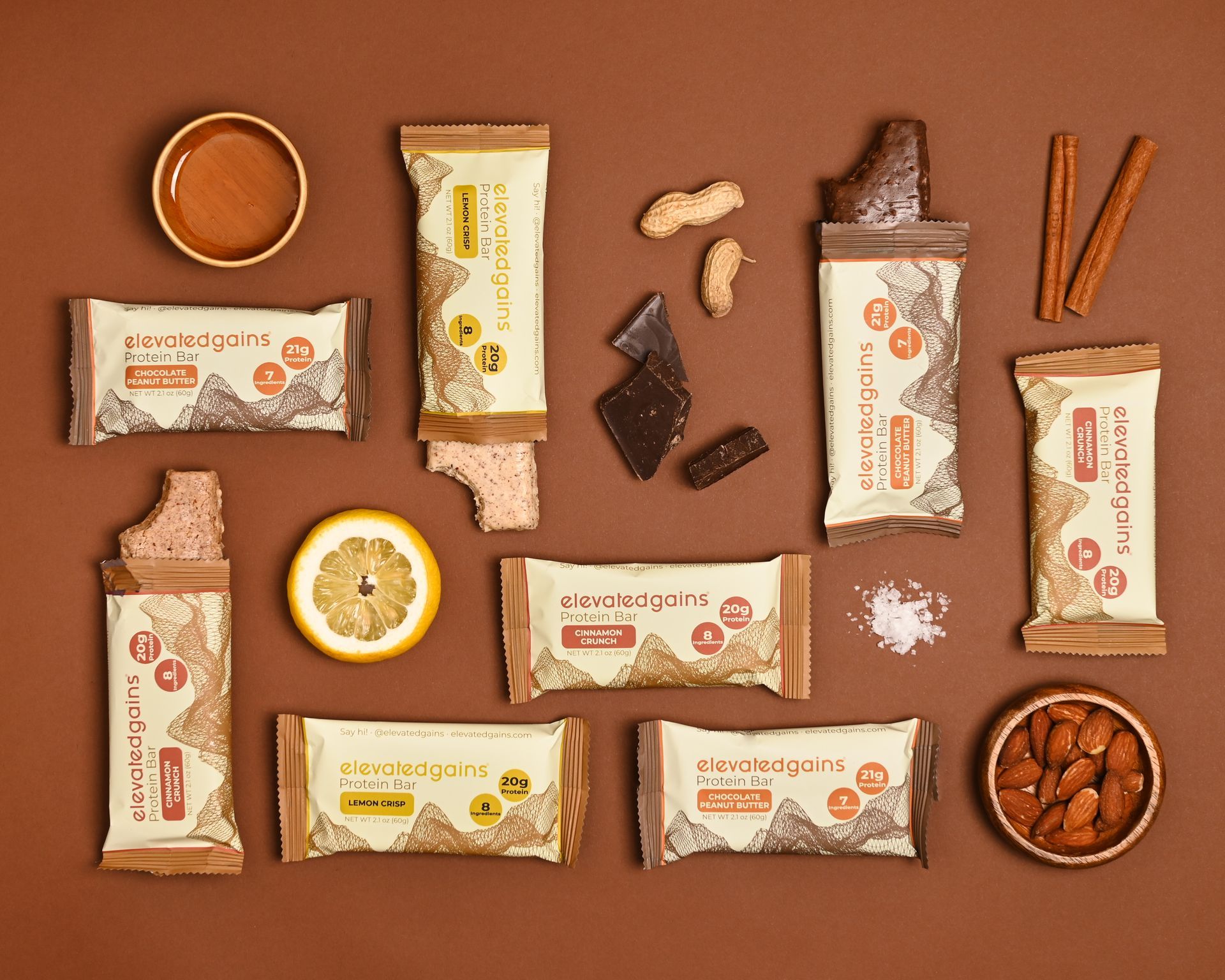 Elevated Gains Protein Bars