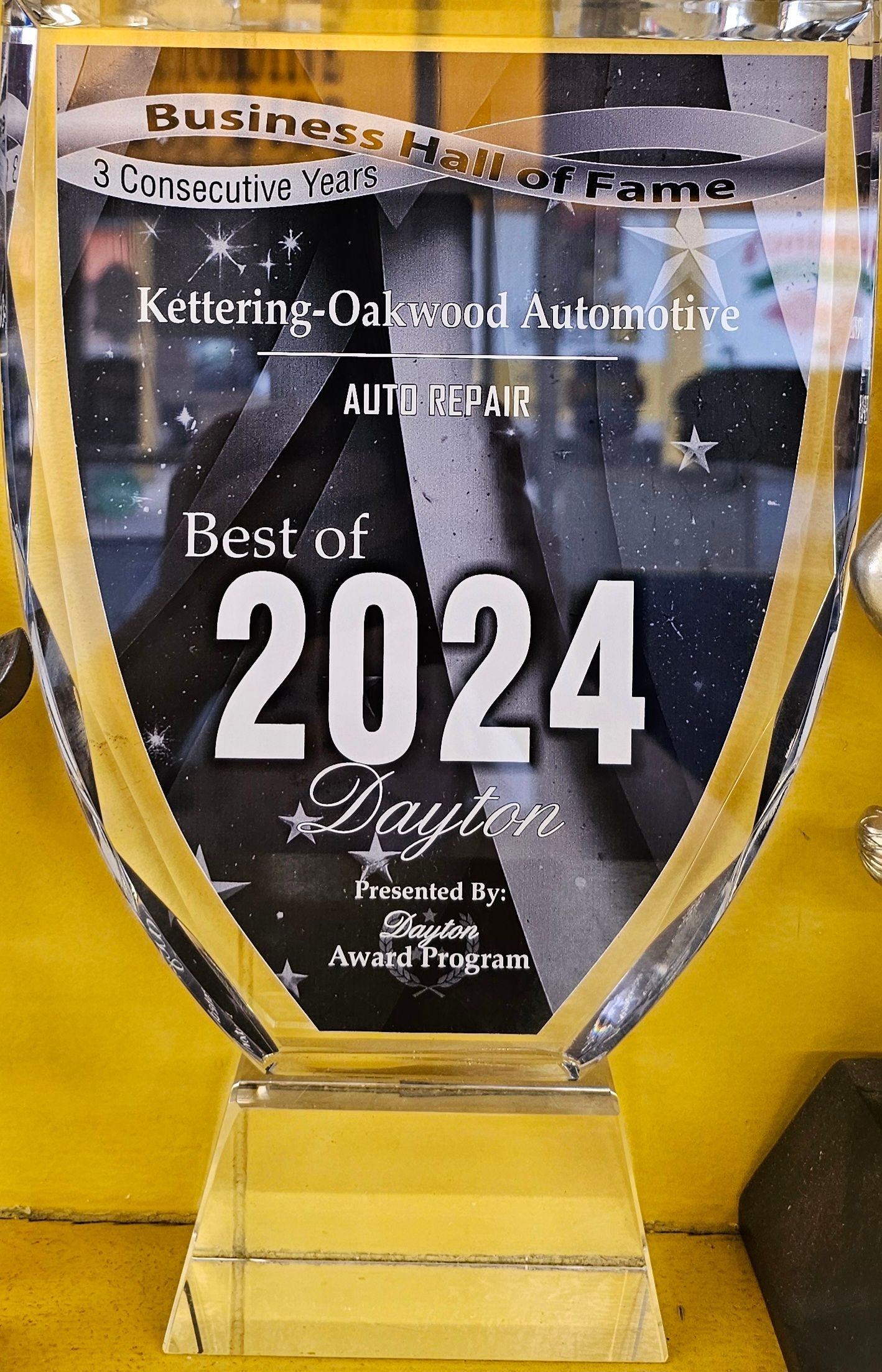 Award for Kettering-Oakwood Automotive, 