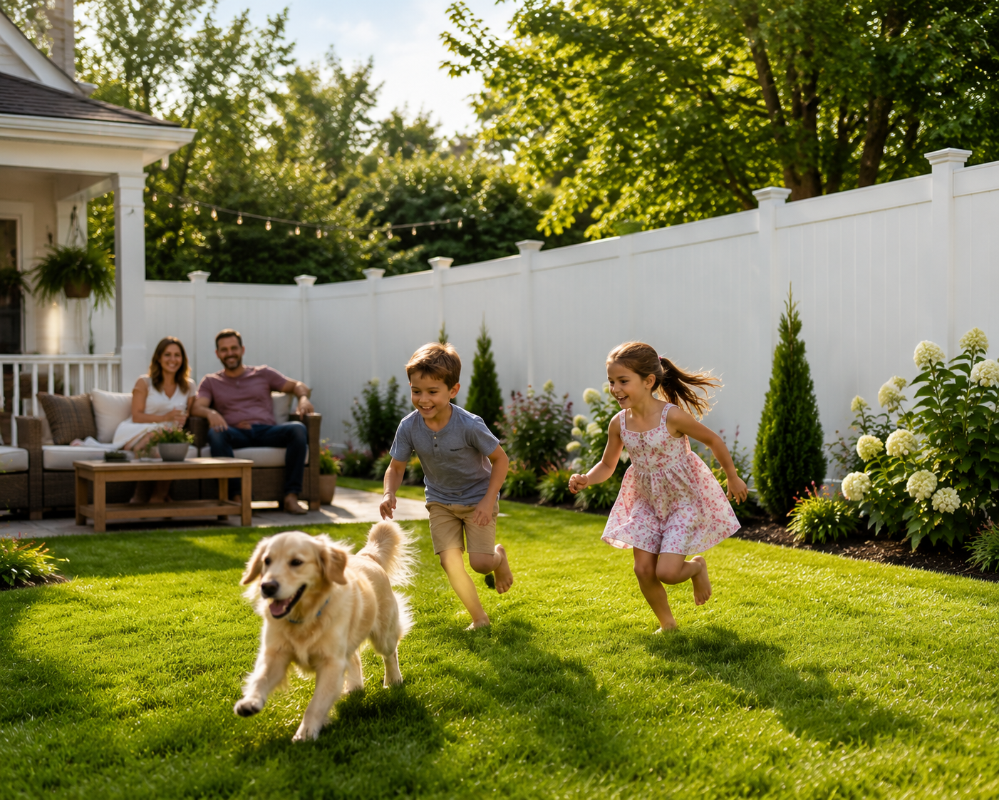 Residential fencing for family and pet safety