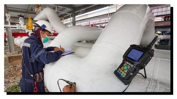 Working at large pipes