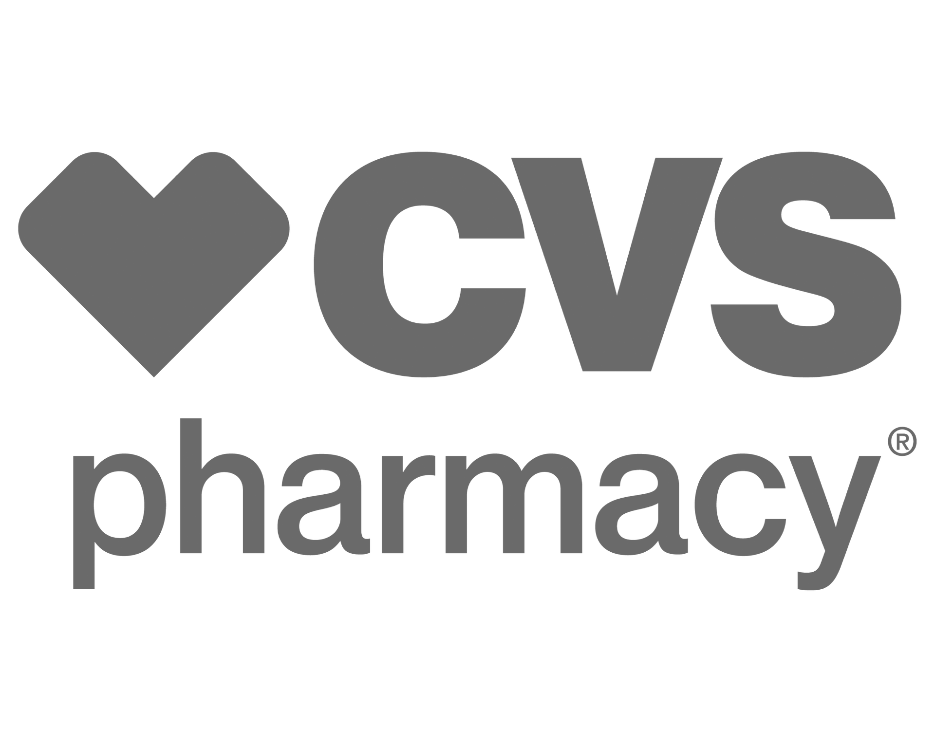 A cvs pharmacy logo with a heart in the middle