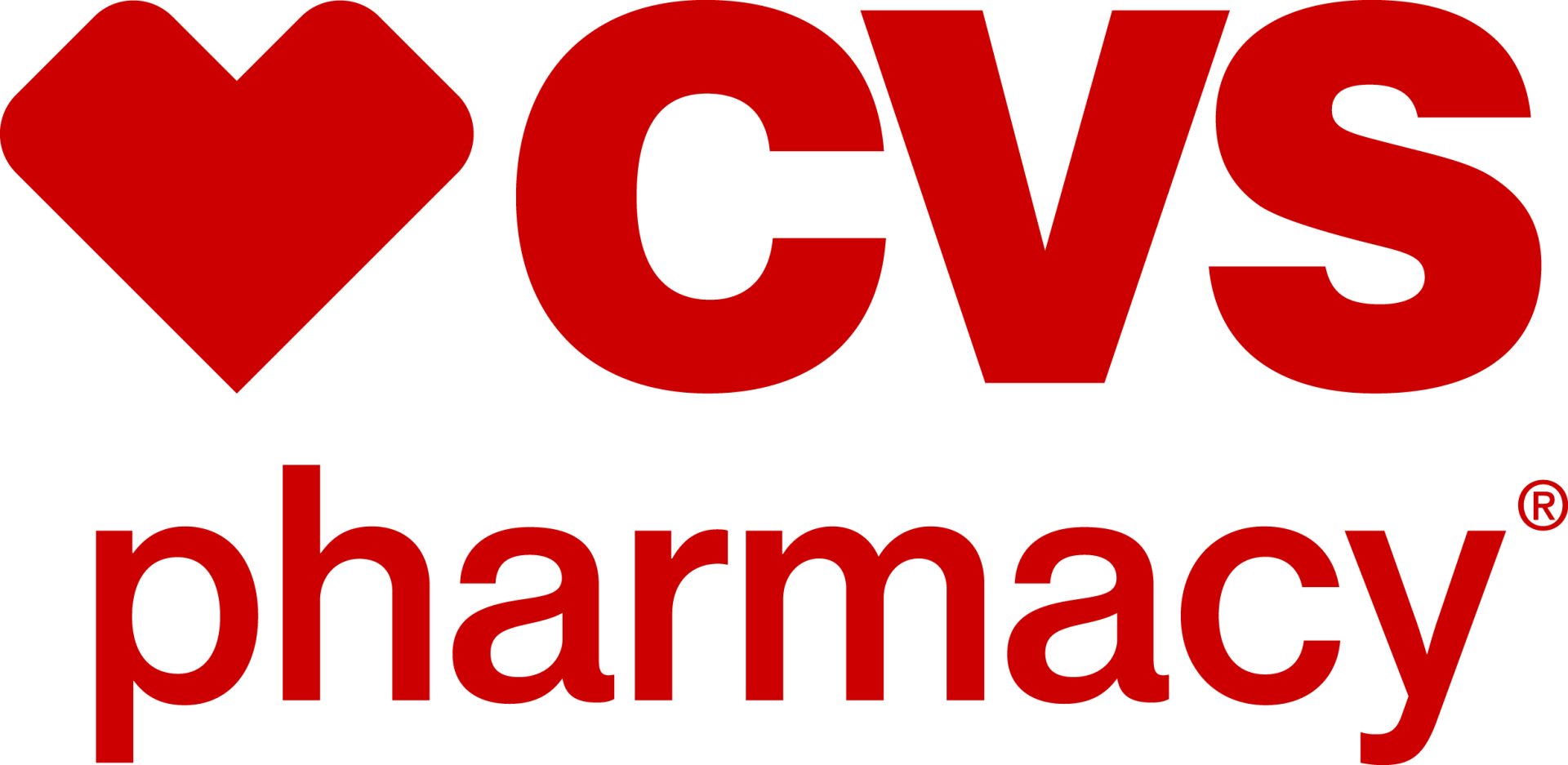 A cvs pharmacy logo with a heart in the middle