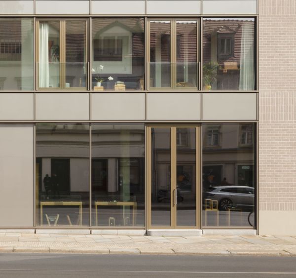Fassade des Büros auf der Bautzner Strasse. 

