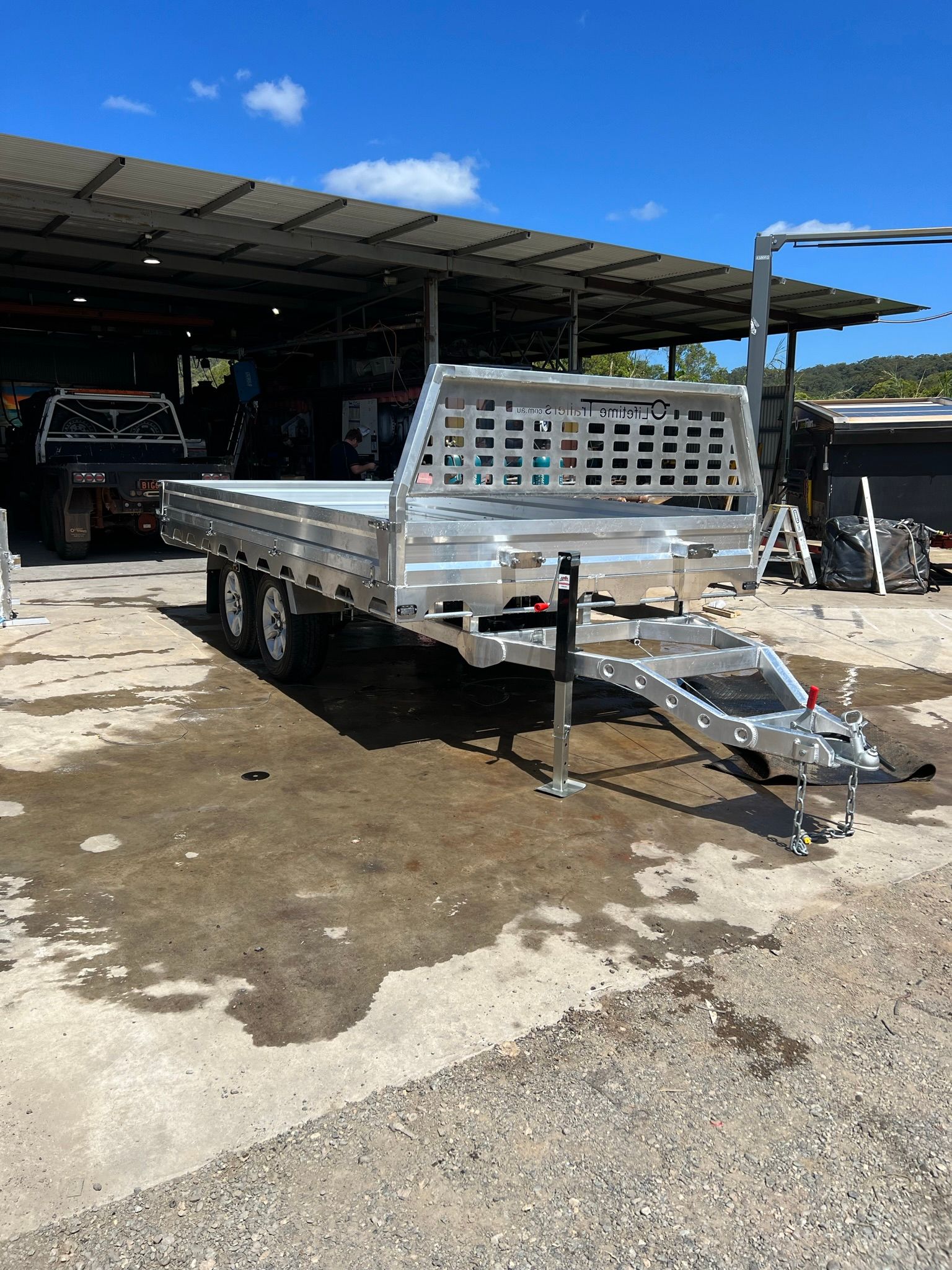 Silver Truck With a Custom Aluminum Canopy — Rod's Engineering & Lifetime Trailers in Bli Bli, QLD