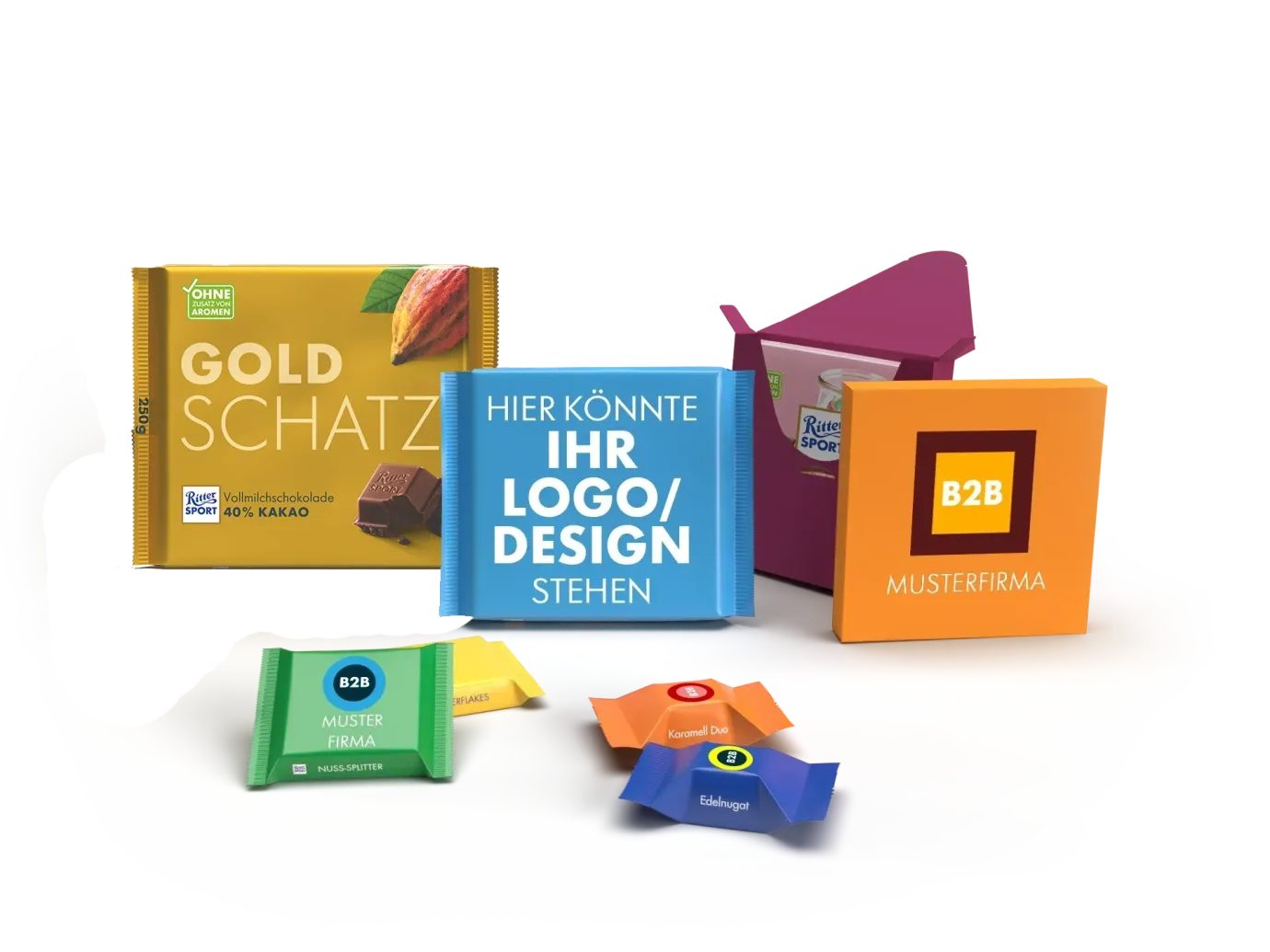 Ritter Sport B2B Sortimentsübersicht