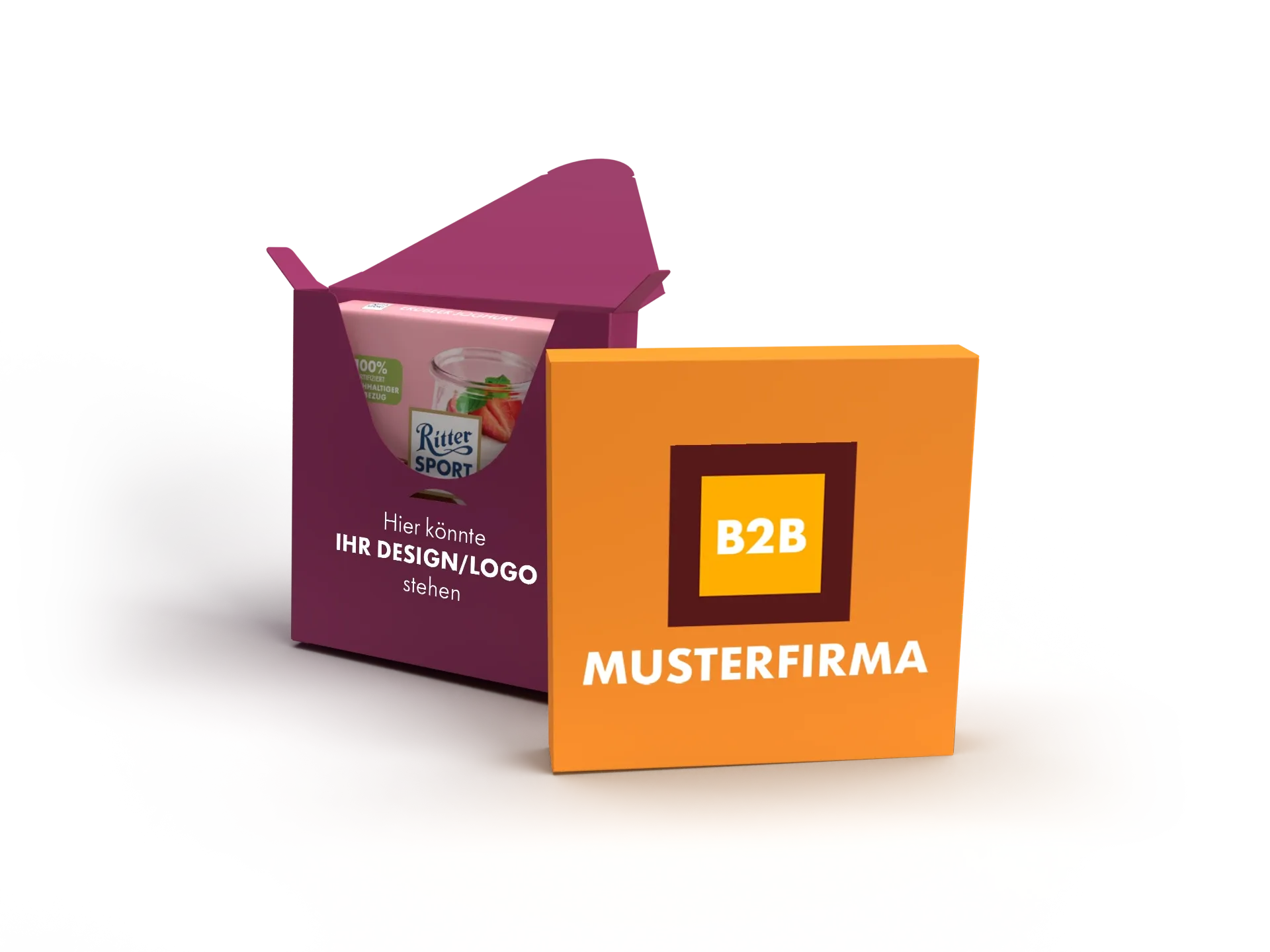 Ritter Sport B2B individualisierbare Karton Kuvertverpackungen