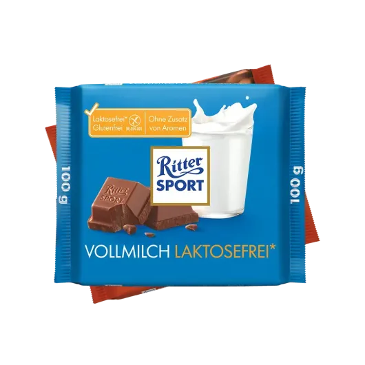 Ritter Sport 100g laktosefreie Schokolade Verpackungen