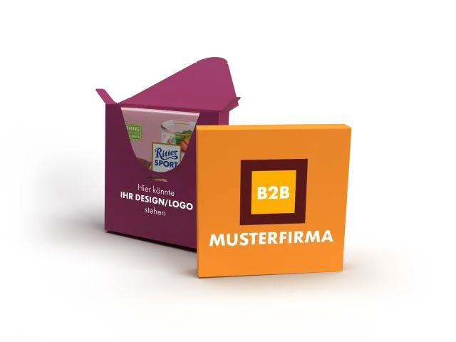 Ritter Sport B2B individualisierte Kuvertverpackungen