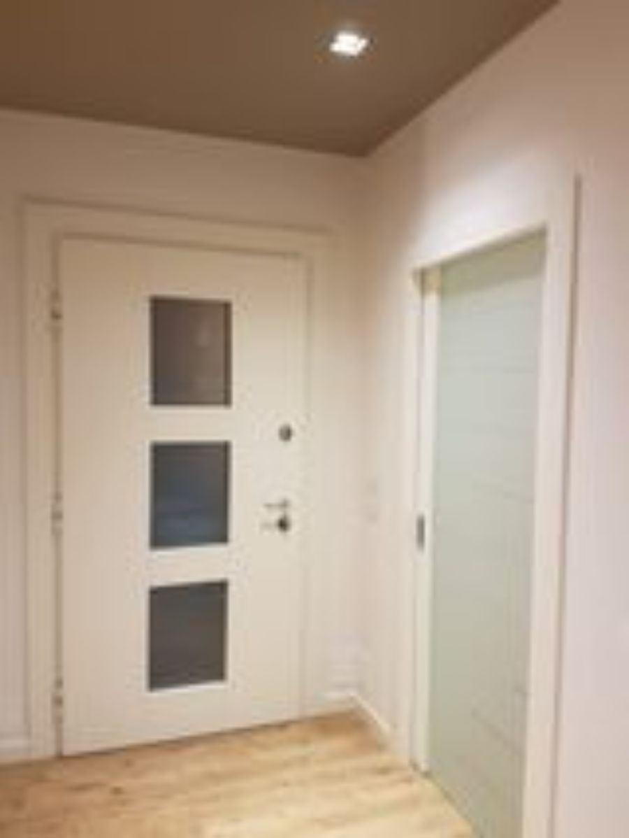 porta con vetrocemento