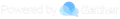 Powered by Gather logo with blue speech bubble icon and light gray text