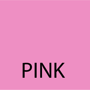 A pink background with the word pink in black letters